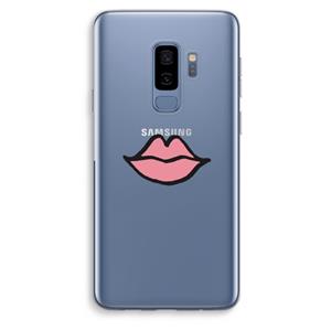 CaseCompany Kusje: Samsung Galaxy S9 Plus Transparant Hoesje