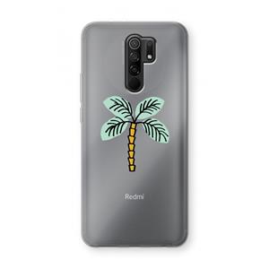 CaseCompany Palmboom: Xiaomi Redmi 9 Transparant Hoesje