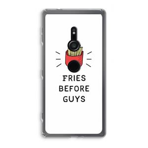 CaseCompany Fries before guys: Sony Xperia XZ2 Transparant Hoesje