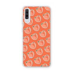 CaseCompany Just peachy: Samsung Galaxy A70 Transparant Hoesje