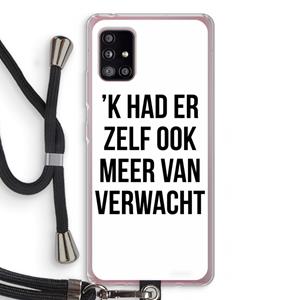 CaseCompany Meer verwacht: Samsung Galaxy A51 5G Transparant Hoesje met koord