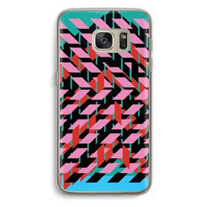 CaseCompany Skew Blush 2: Samsung Galaxy S7 Transparant Hoesje