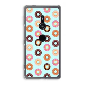 CaseCompany Donuts: Sony Xperia XZ2 Transparant Hoesje