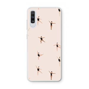CaseCompany Dancing #1: Samsung Galaxy A70 Transparant Hoesje