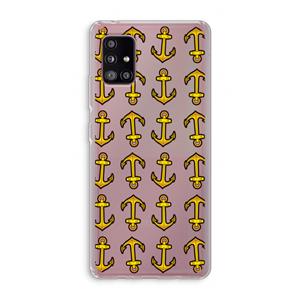 CaseCompany Musketon Anchor: Samsung Galaxy A51 5G Transparant Hoesje