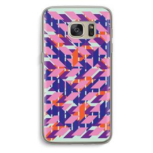 CaseCompany Skew Blush 3: Samsung Galaxy S7 Transparant Hoesje