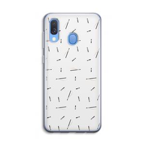 CaseCompany Hipster stripes: Samsung Galaxy A40 Transparant Hoesje