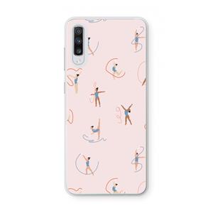 CaseCompany Dancing #3: Samsung Galaxy A70 Transparant Hoesje