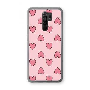 CaseCompany Ondersteboven verliefd: Xiaomi Redmi 9 Transparant Hoesje