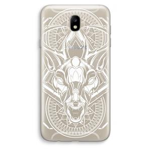 CaseCompany Oh Deer: Samsung Galaxy J7 (2017) Transparant Hoesje
