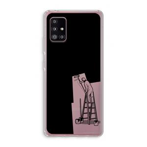 CaseCompany Musketon Painter: Samsung Galaxy A51 5G Transparant Hoesje
