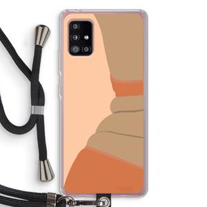 CaseCompany Bikini: Samsung Galaxy A51 5G Transparant Hoesje met koord