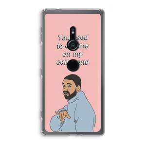 CaseCompany Hotline bling: Sony Xperia XZ2 Transparant Hoesje