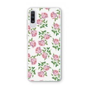CaseCompany Kleine roosjes: Samsung Galaxy A70 Transparant Hoesje