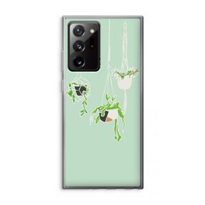 CaseCompany Hang In There: Samsung Galaxy Note 20 Ultra / Note 20 Ultra 5G Transparant Hoesje