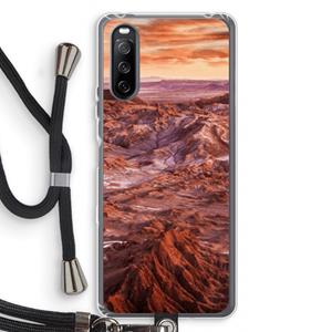 CaseCompany Mars: Sony Sony Xperia 10 III Transparant Hoesje met koord