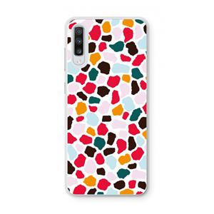 CaseCompany Colored Giraffe: Samsung Galaxy A70 Transparant Hoesje