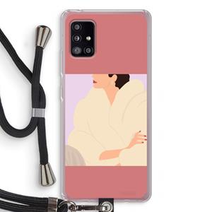 CaseCompany Cosy: Samsung Galaxy A51 5G Transparant Hoesje met koord