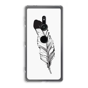 CaseCompany Pluim: Sony Xperia XZ2 Transparant Hoesje