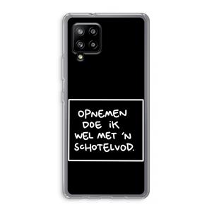 CaseCompany Schotelvod: Samsung Galaxy A42 5G Transparant Hoesje