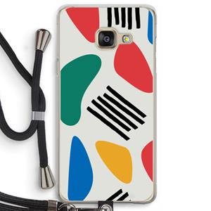 CaseCompany Illustratieve pop 1: Samsung Galaxy A3 (2016) Transparant Hoesje met koord