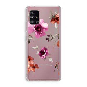 CaseCompany Geschilderde bloemen: Samsung Galaxy A51 5G Transparant Hoesje