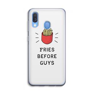 CaseCompany Fries before guys: Samsung Galaxy A40 Transparant Hoesje