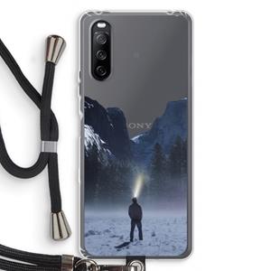 CaseCompany Wanderlust: Sony Sony Xperia 10 III Transparant Hoesje met koord