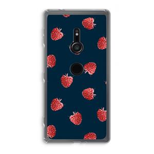 CaseCompany Framboosjes: Sony Xperia XZ2 Transparant Hoesje