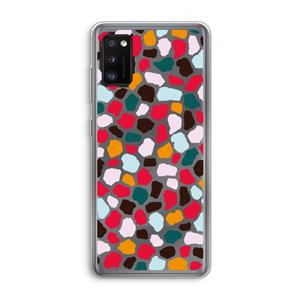 CaseCompany Colored Giraffe: Samsung Galaxy A41 Transparant Hoesje
