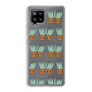 CaseCompany Sansevieria: Samsung Galaxy A42 5G Transparant Hoesje