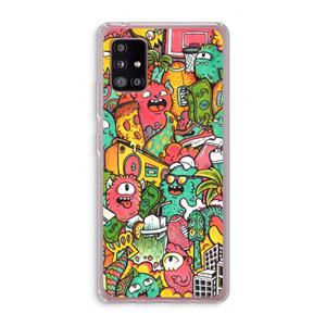CaseCompany Vexx City: Samsung Galaxy A51 5G Transparant Hoesje