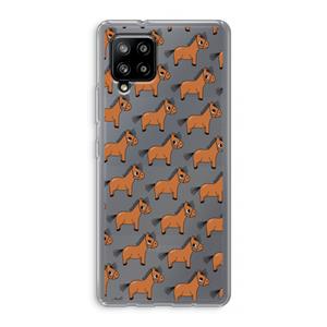 CaseCompany Pony: Samsung Galaxy A42 5G Transparant Hoesje