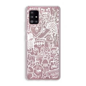 CaseCompany Vexx Mixtape #2: Samsung Galaxy A51 5G Transparant Hoesje