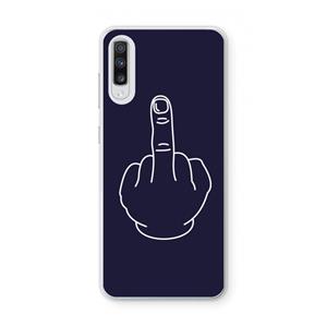 CaseCompany F**k U: Samsung Galaxy A70 Transparant Hoesje