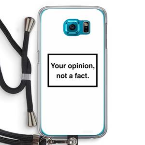 CaseCompany Your opinion: Samsung Galaxy S6 Transparant Hoesje met koord