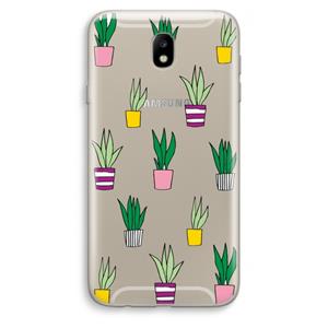 CaseCompany Sanseveria: Samsung Galaxy J7 (2017) Transparant Hoesje
