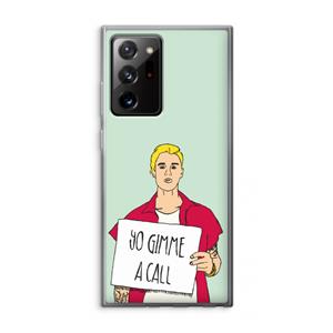 CaseCompany Gimme a call: Samsung Galaxy Note 20 Ultra / Note 20 Ultra 5G Transparant Hoesje