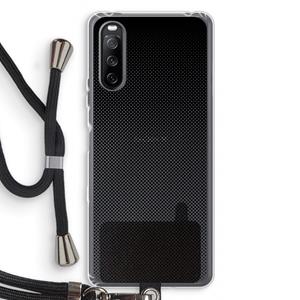 CaseCompany Musketon Halftone: Sony Sony Xperia 10 III Transparant Hoesje met koord