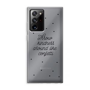 CaseCompany Confetti: Samsung Galaxy Note 20 Ultra / Note 20 Ultra 5G Transparant Hoesje