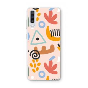 CaseCompany Abstract: Samsung Galaxy A70 Transparant Hoesje