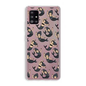 CaseCompany Zeemeermin: Samsung Galaxy A51 5G Transparant Hoesje