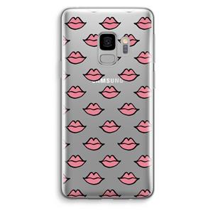 CaseCompany Lipjes: Samsung Galaxy S9 Transparant Hoesje
