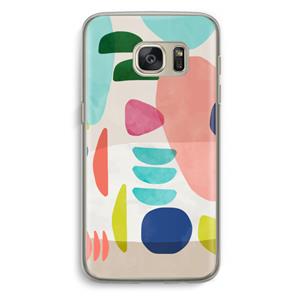 CaseCompany Bold Rounded Shapes: Samsung Galaxy S7 Transparant Hoesje