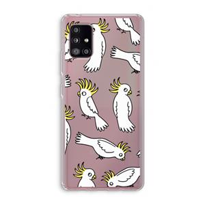 CaseCompany Papegaai: Samsung Galaxy A51 5G Transparant Hoesje