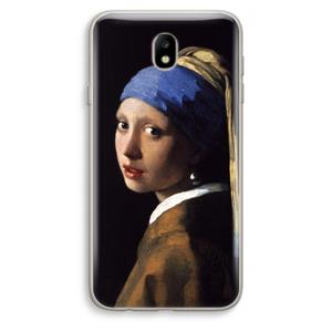 CaseCompany The Pearl Earring: Samsung Galaxy J7 (2017) Transparant Hoesje