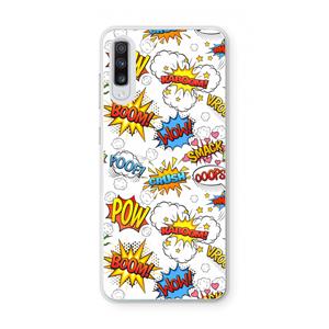 CaseCompany Pow Smack: Samsung Galaxy A70 Transparant Hoesje