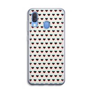 CaseCompany Hartjes: Samsung Galaxy A40 Transparant Hoesje