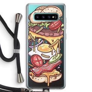 CaseCompany Diet Coke Please: Samsung Galaxy S10 Plus Transparant Hoesje met koord