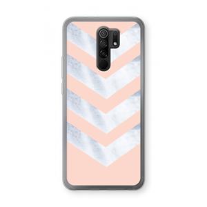 CaseCompany Marmeren pijlen: Xiaomi Redmi 9 Transparant Hoesje